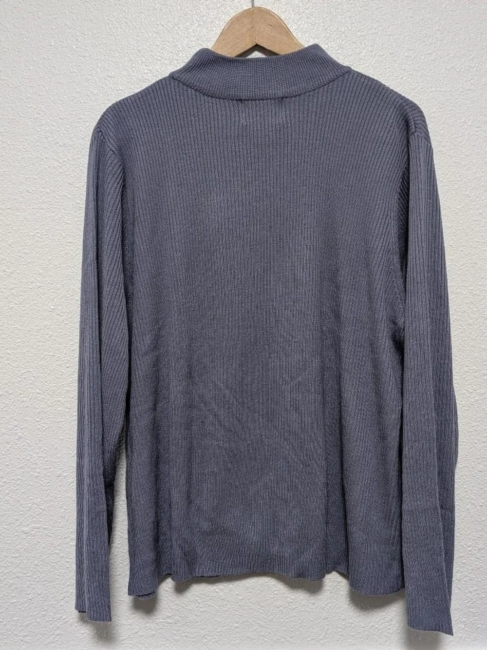 Ribbed Lavendar Mock Neck Top